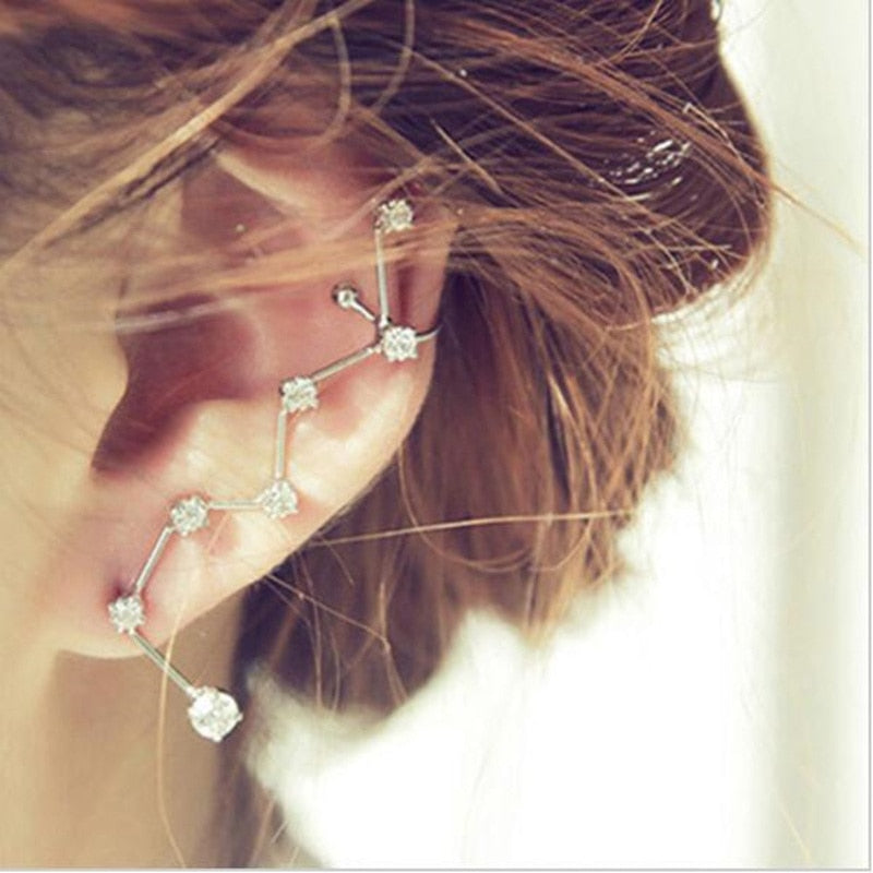 Big Dipper Geometric Rhinestone Earring