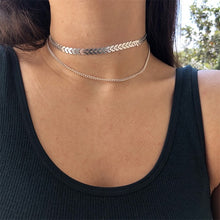 Load image into Gallery viewer, Two Layers Chain Choker