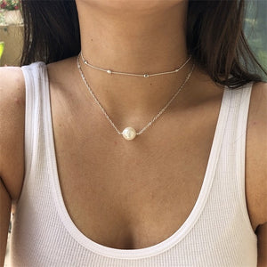 2 Layer Star Moon Choker