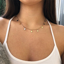 Load image into Gallery viewer, 2 Layer Star Moon Choker