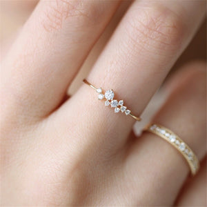 Dainty Zircon Stone Ring