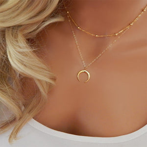 Moon Layered Necklace