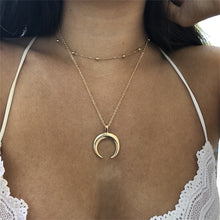 Load image into Gallery viewer, Moon Layered Necklace