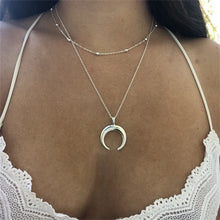 Load image into Gallery viewer, Moon Layered Necklace