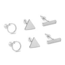 Load image into Gallery viewer, Triangl Geometric Shaped earring set