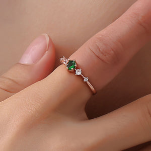 Green/Whiten/Pink Copper Rings