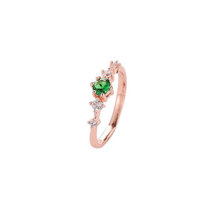 Green/Whiten/Pink Copper Rings