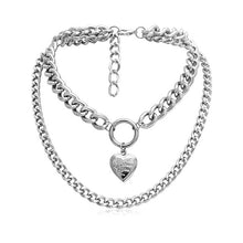 Load image into Gallery viewer, Heart Choker Necklace