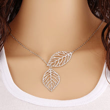 Load image into Gallery viewer, Two Leaves  Necklace