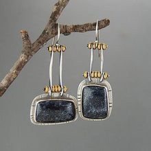 Load image into Gallery viewer, Vintage Handmade Asymmetric Geometric Earrings