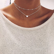 Load image into Gallery viewer, Silver Love Necklace