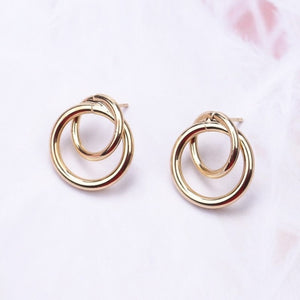 Big Circle Round Drop Earrings