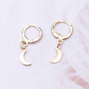 Big Circle Round Drop Earrings