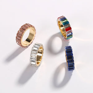 Rainbow Oval Rings