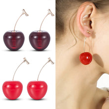 Load image into Gallery viewer, Cherry Fruit Earrings