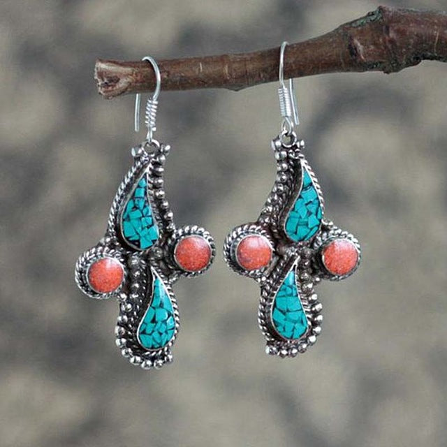 Natural Dangle Drop Earrings