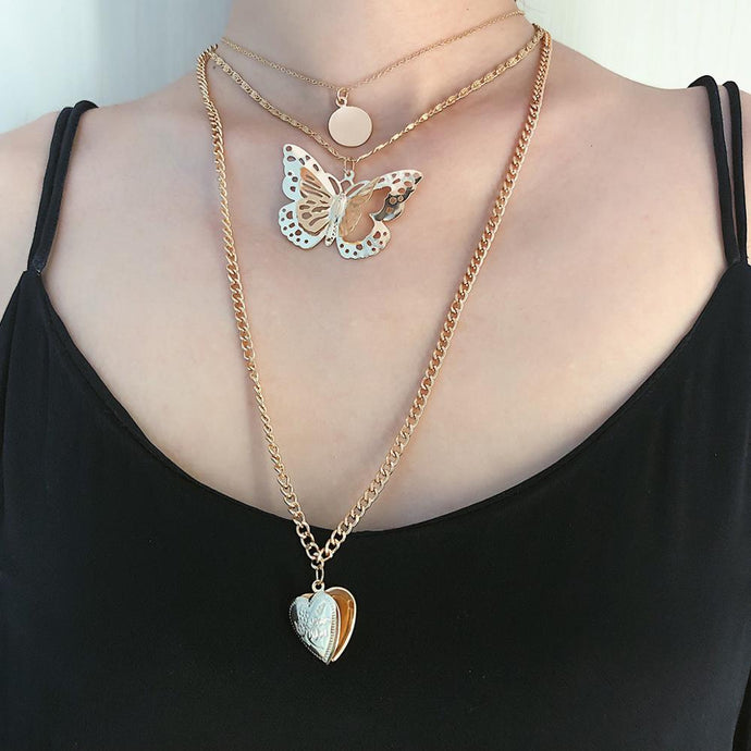 Butterfly  Choker Necklaces