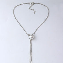 Load image into Gallery viewer, Crystal Long Tassel Necklaces