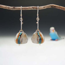 Load image into Gallery viewer, Vintage Pendientes Leaf Tree Branches Dangle Earrings