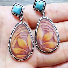 Load image into Gallery viewer, Vintage Pendientes Leaf Tree Branches Dangle Earrings