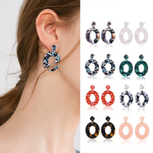 Load image into Gallery viewer, Oval  Earrings