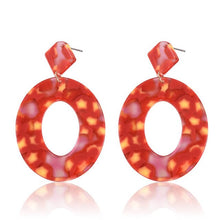 Load image into Gallery viewer, Oval  Earrings