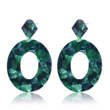 Load image into Gallery viewer, Oval  Earrings