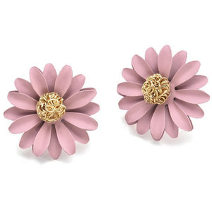 Metal Sweet Flowers  Earrings