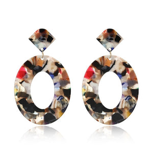 Oval Dangle Earrings