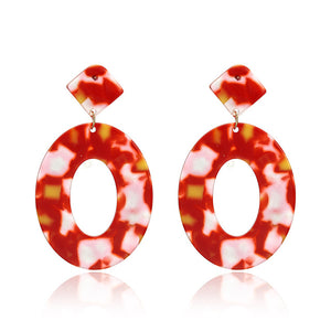 Oval Dangle Earrings